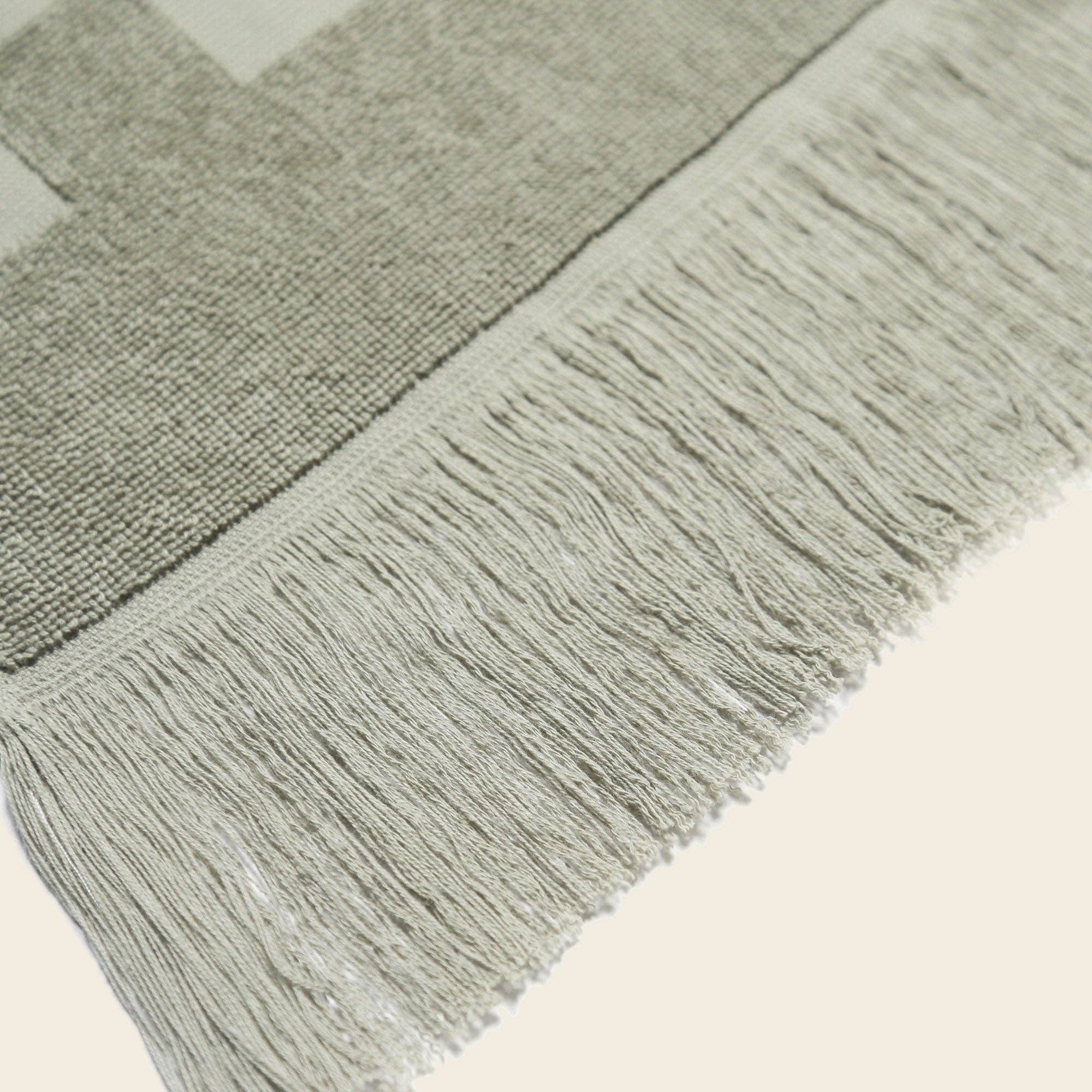 Organic Checkered Bath Towel