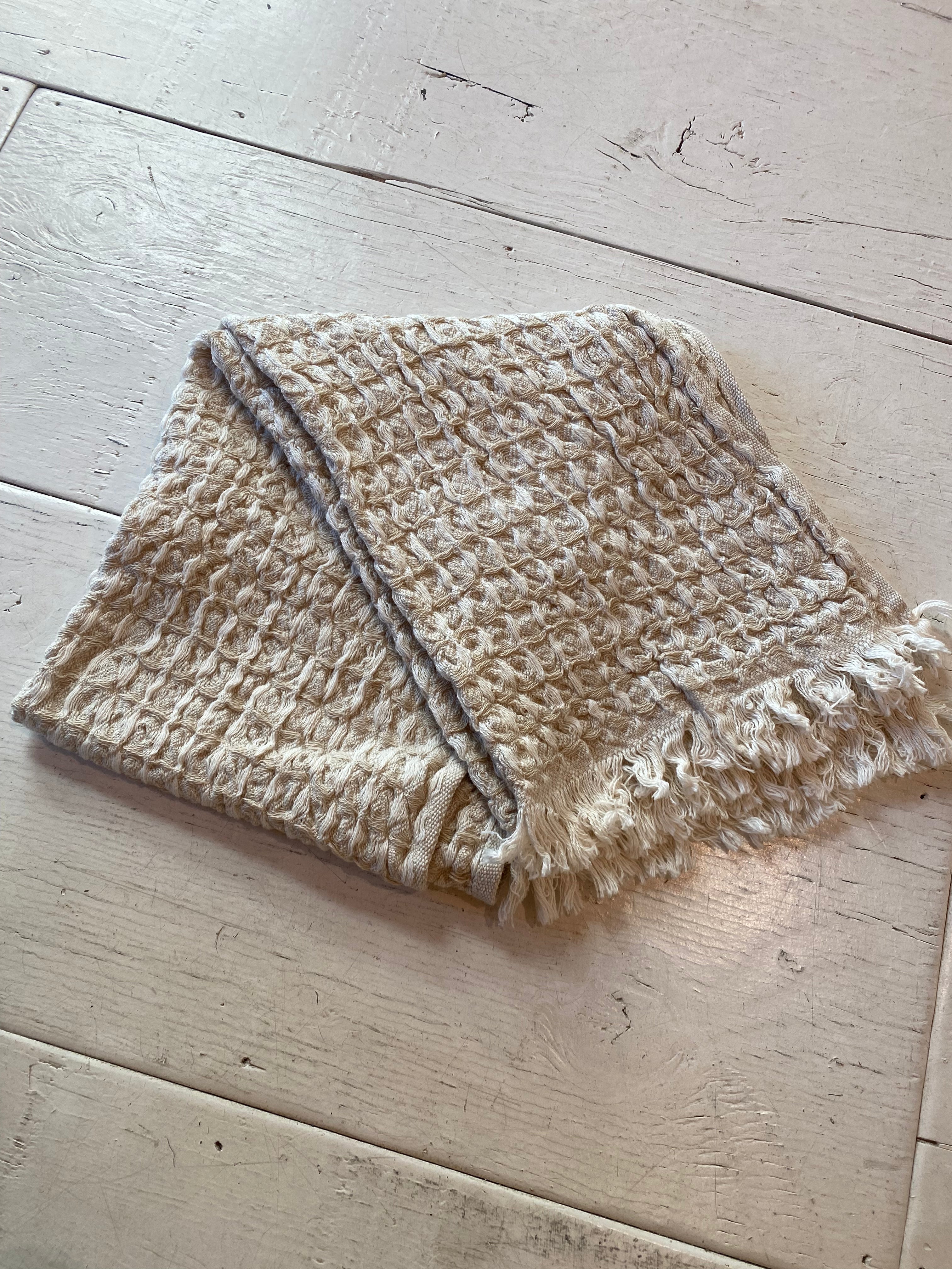 Isla Waffle Weave 100% Cotton Turkish Hand and Kitchen Towel