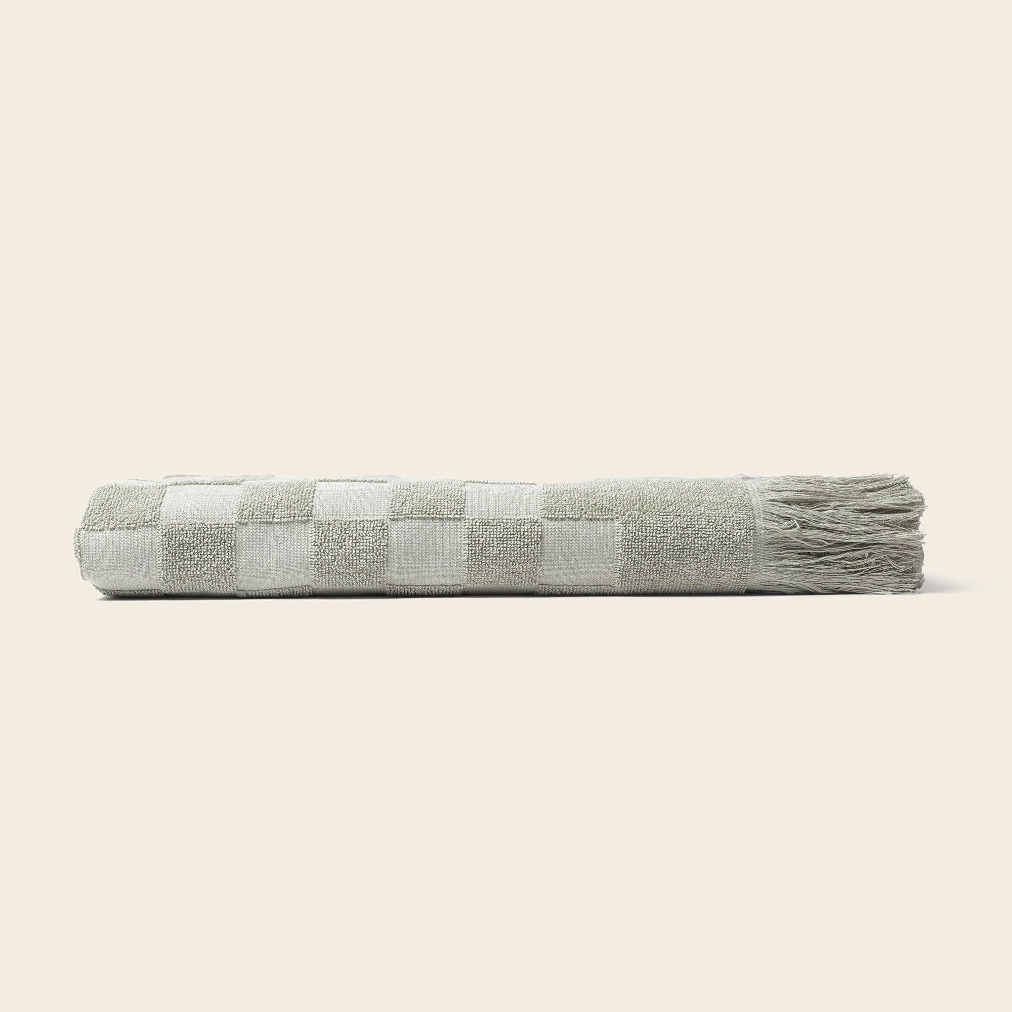 Organic Checkered Bath Towel