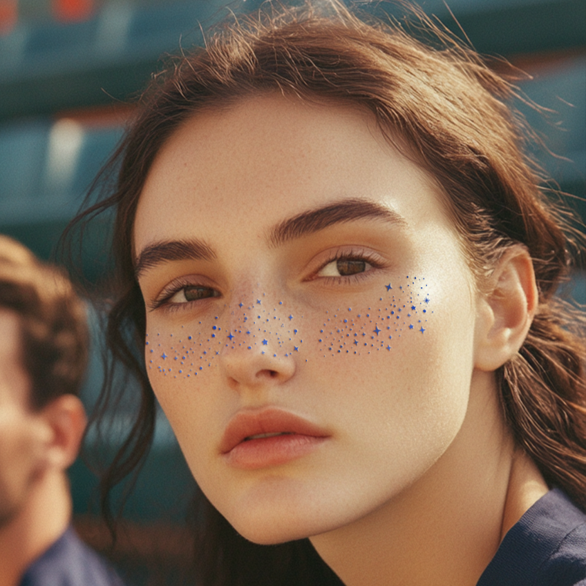 Blue Spirit Speckles Makeup Patches