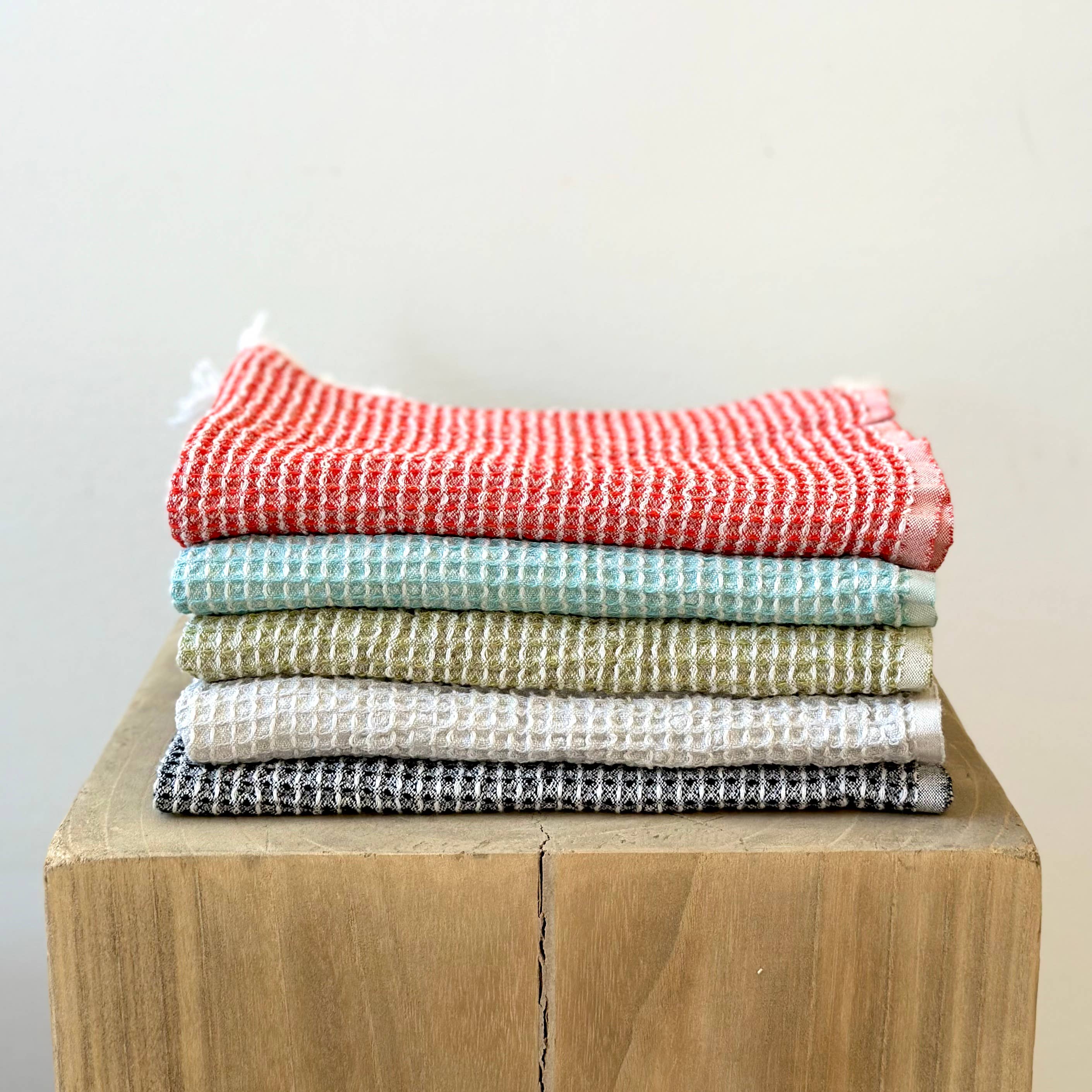 Hand Loomed Cotton Waffle Hand Towel
