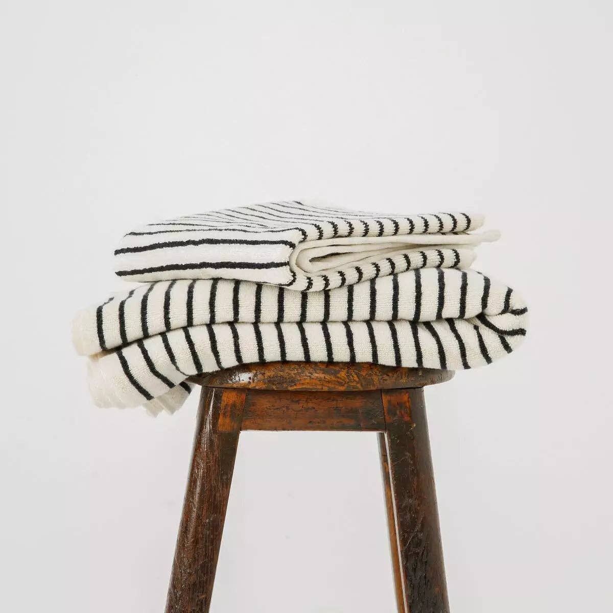 Melika Turkish Cotton Striped Terry Towel: Hand Towel / Full Stripe
