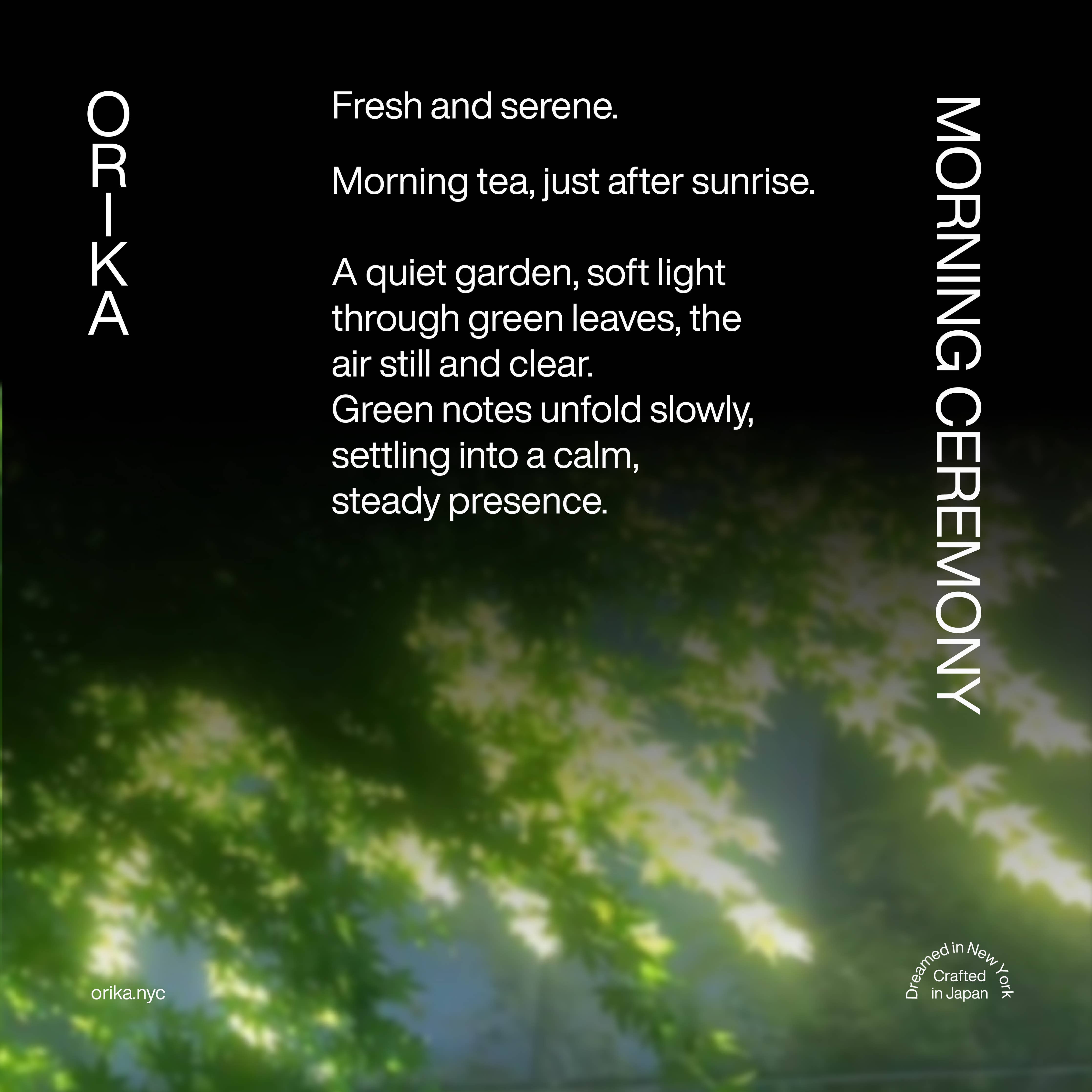 Morning Ceremony — Green Tea Gradient Incense
