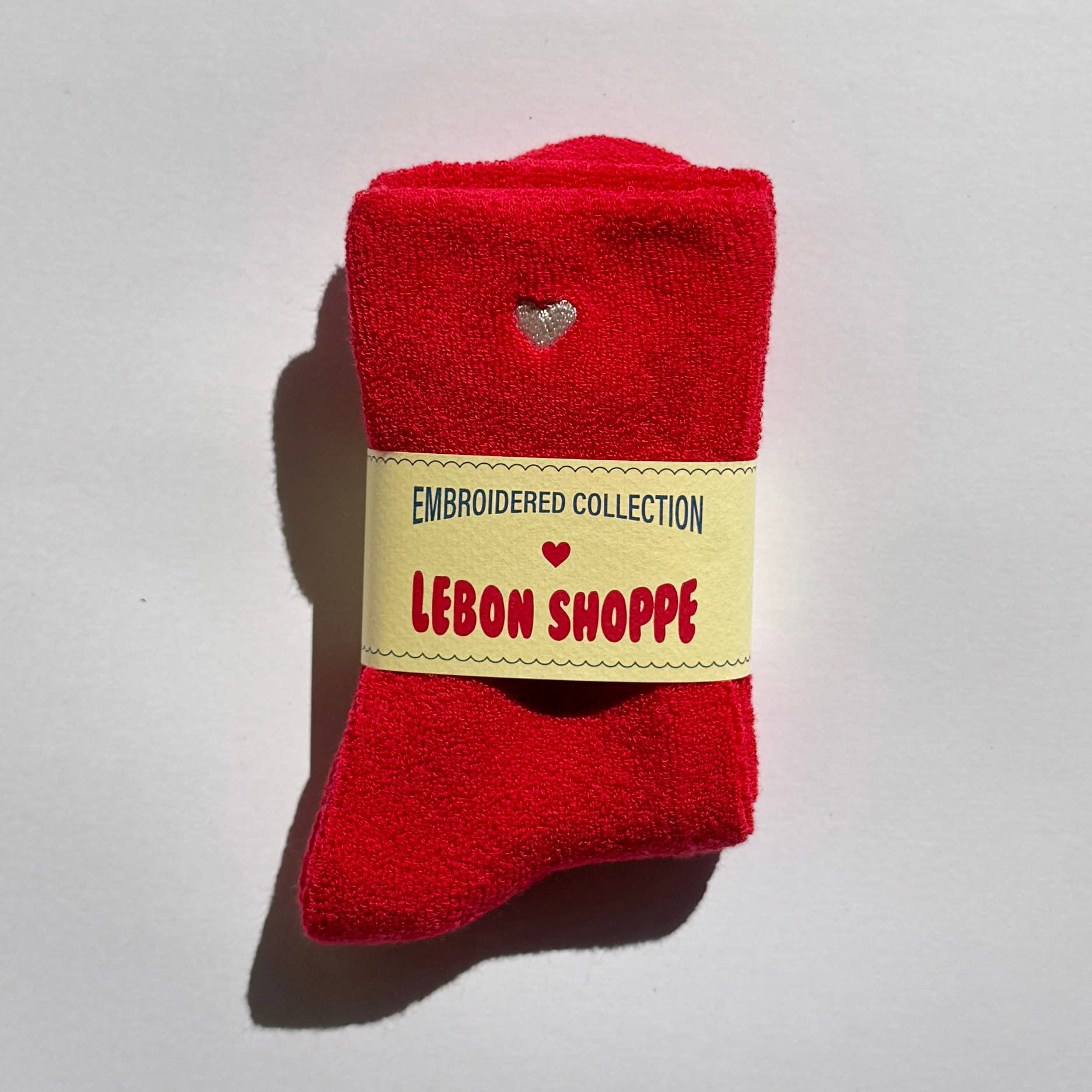 Embroidered Cloud Socks