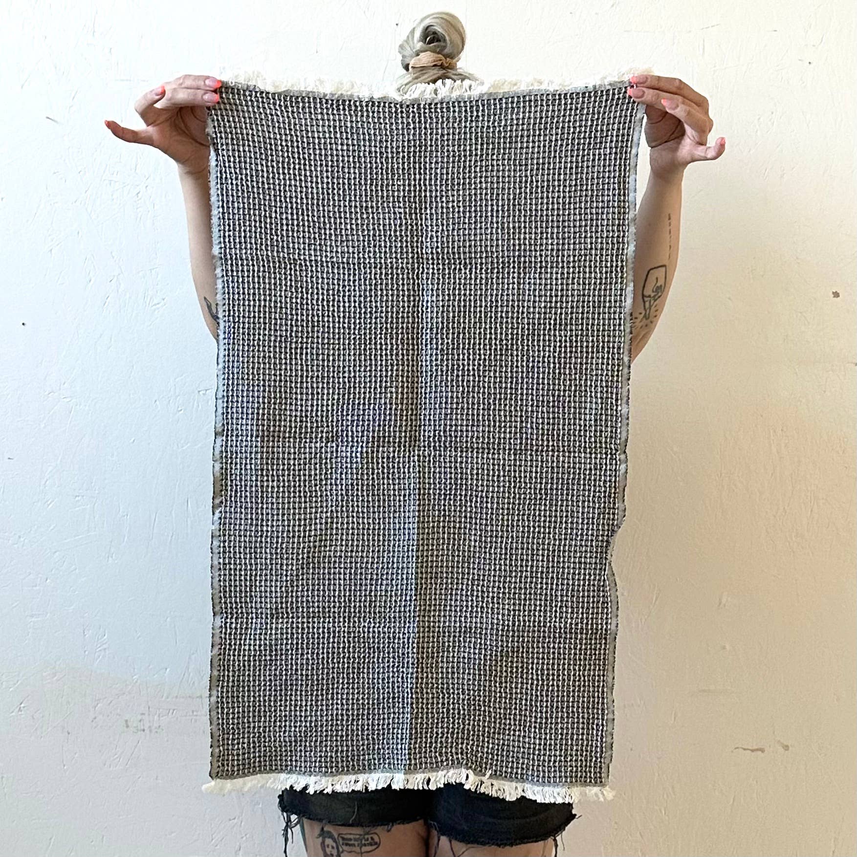 Hand Loomed Cotton Waffle Hand Towel