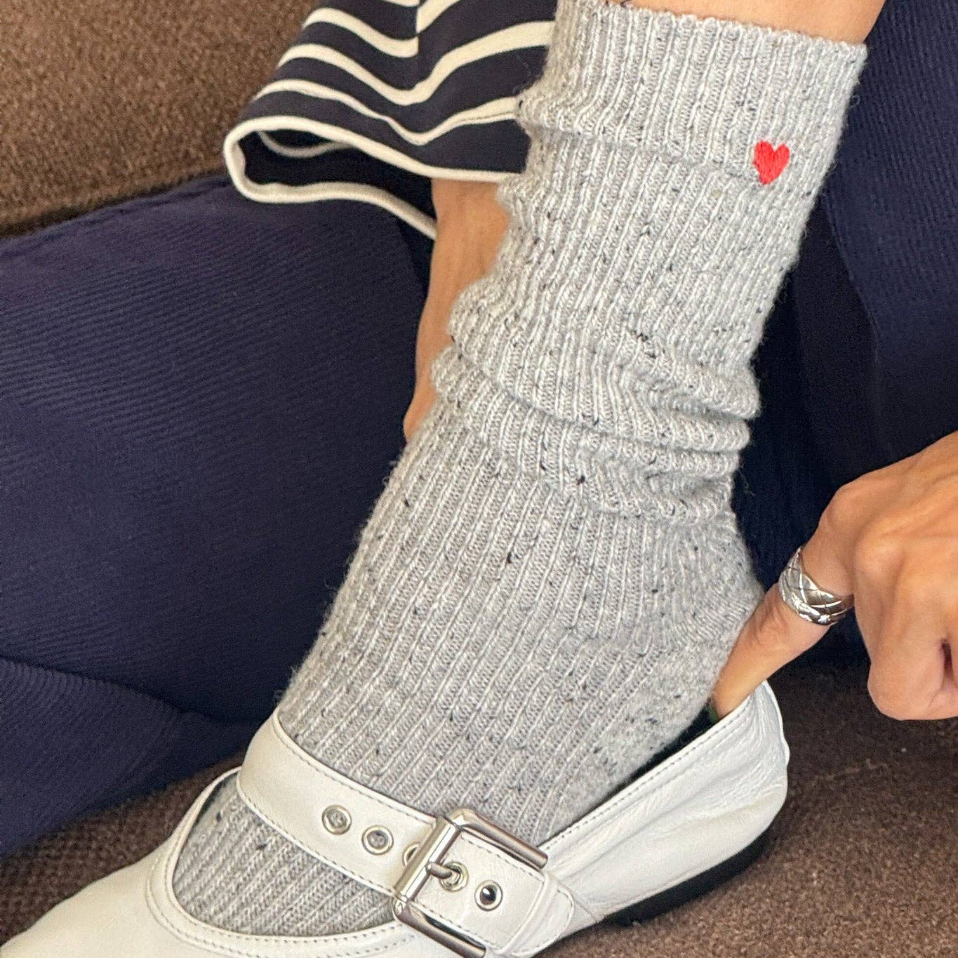 Embroidered Snow Socks