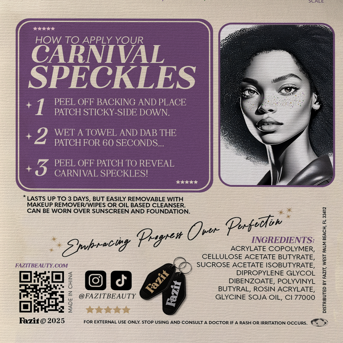 Carnival Speckles Makeup Patches - Limited Edition: 6