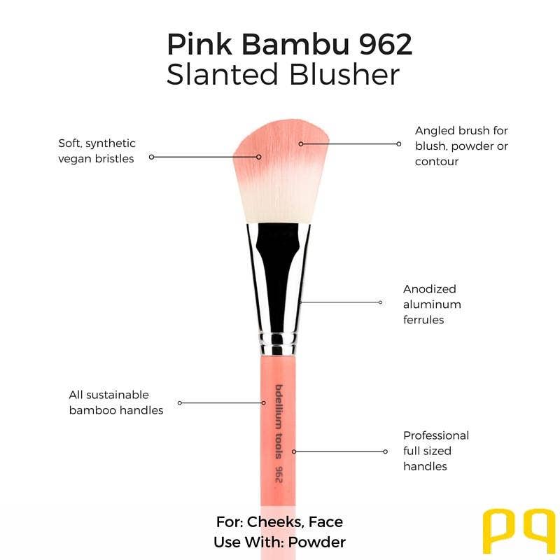 Pink Slanted Blusher Brush