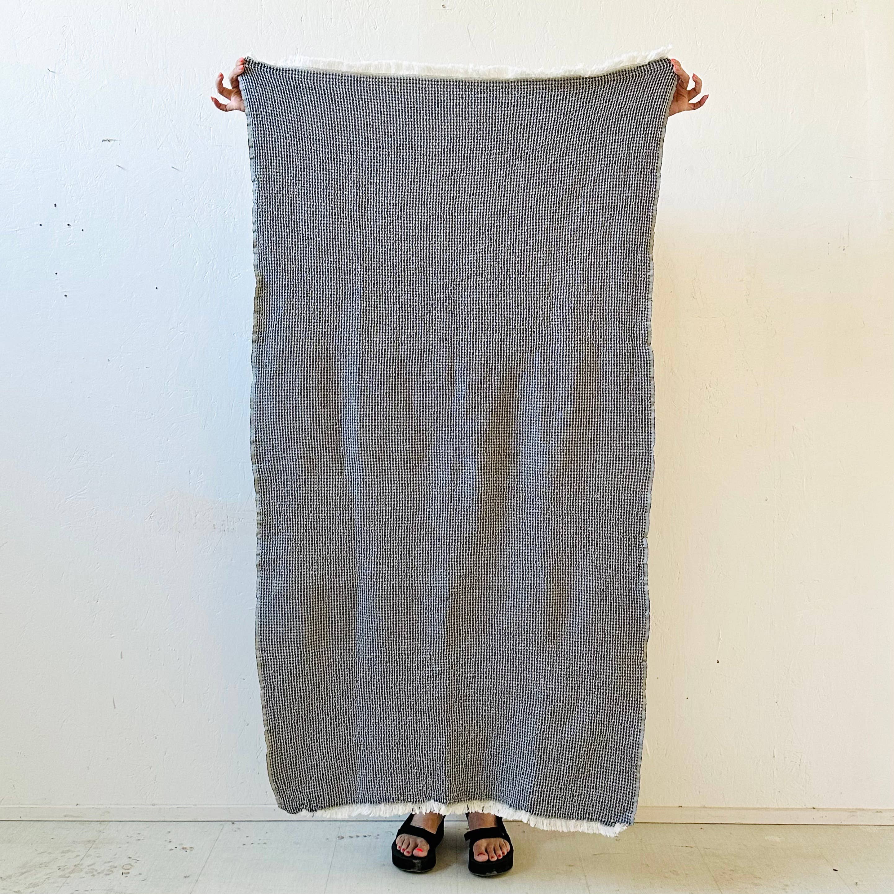 Hand Loomed Cotton Waffle Bath Sheet